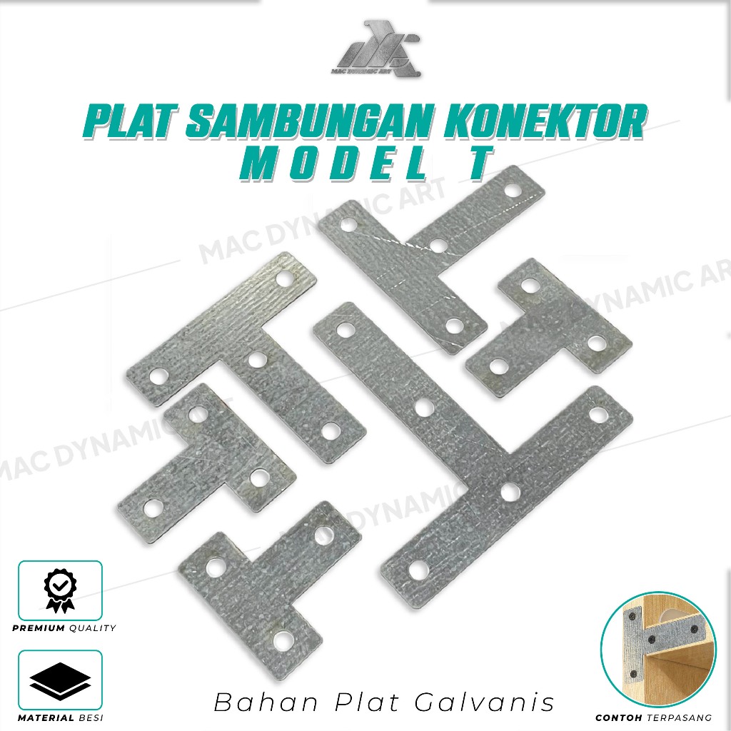 PLAT SAMBUNGAN KONEKTOR SIKU T - PLAT KONEKTOR SIKU T BESI - KONEKTOR SAMBUNGAN SIKU T - SK 03