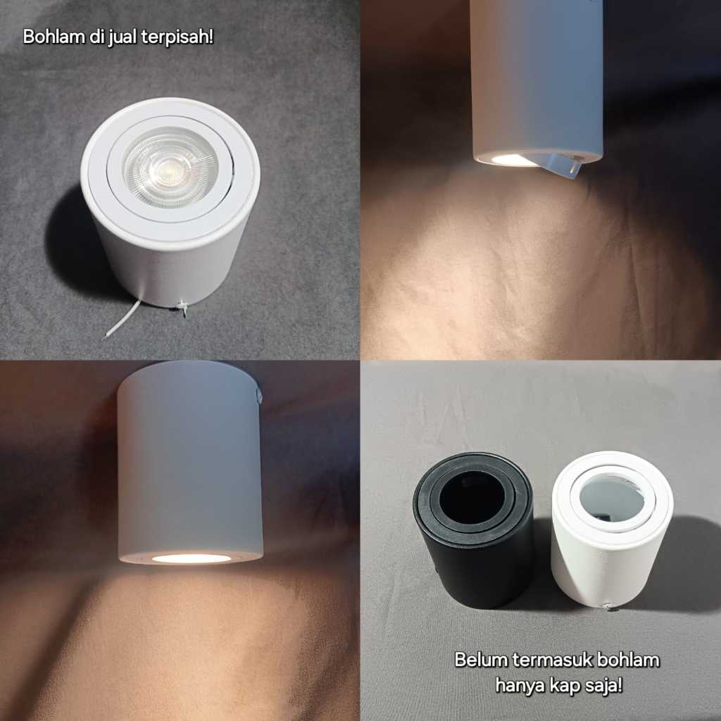 Kap Lampu Plafon Downlight Outbow Bulat MR16 Untuk Lampu Teras