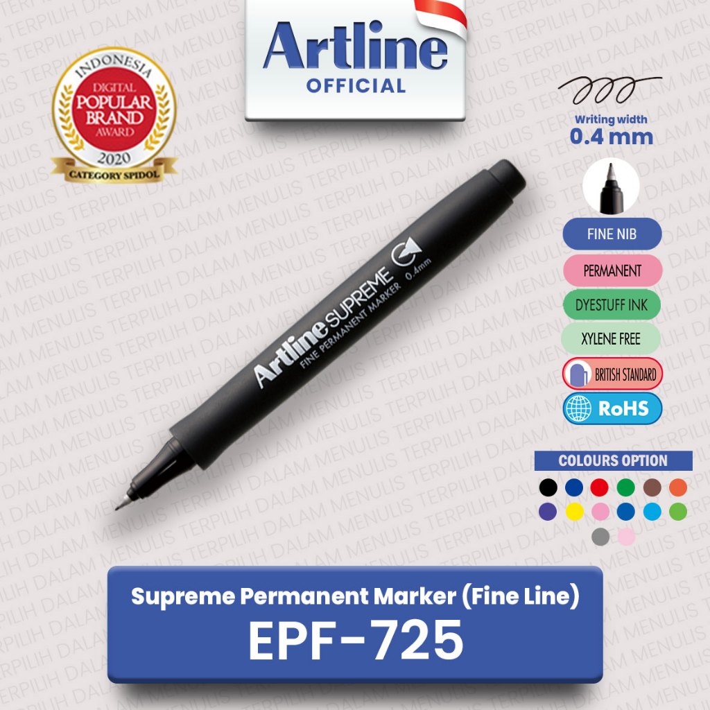 

(live) ARTLINE Supreme Permanent Marker EPF-725 2