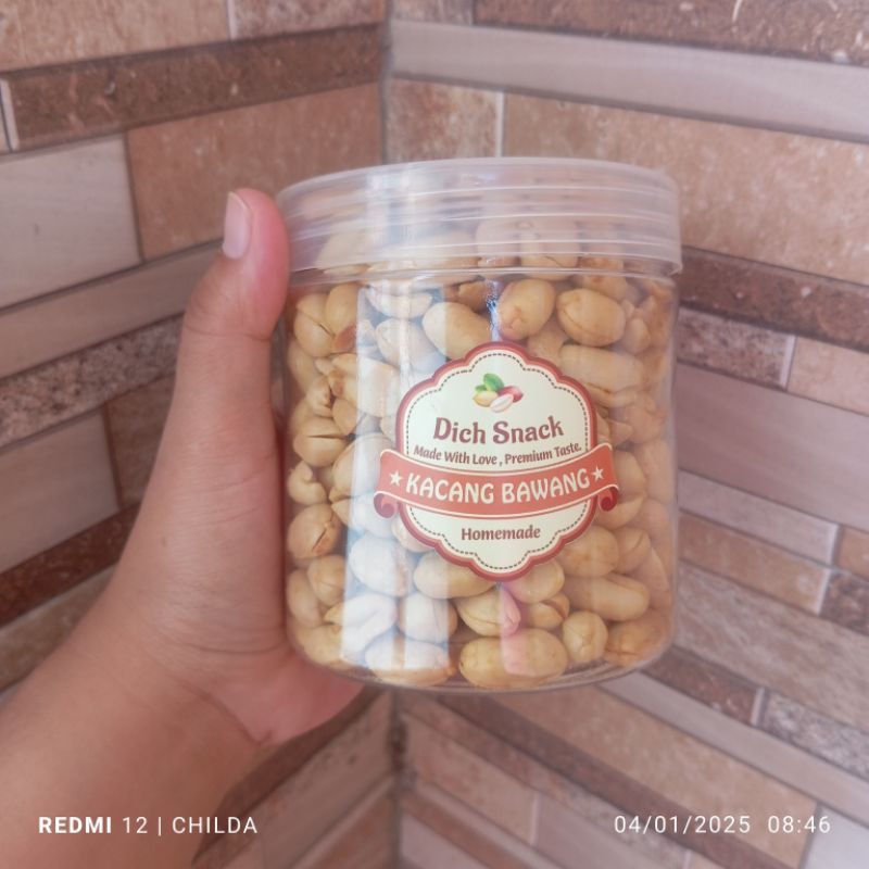 

Kacang Bawang Jumbo Asin Gurih Premium Renyah
