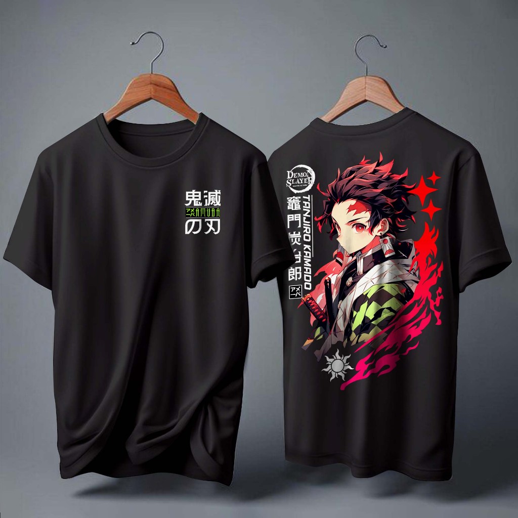 Kaos Anime Tanjiro Kamado Demon Slayer Distro - Exlusive Kimetsu no Yaiba