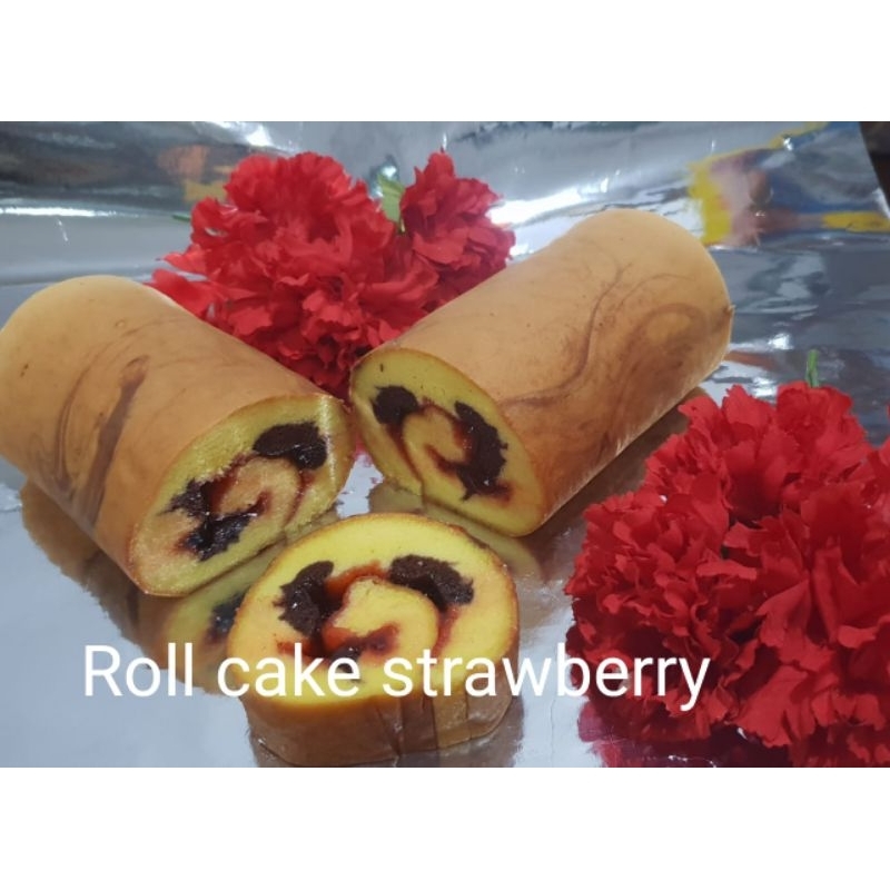 

Bolu Gulung Strawberry