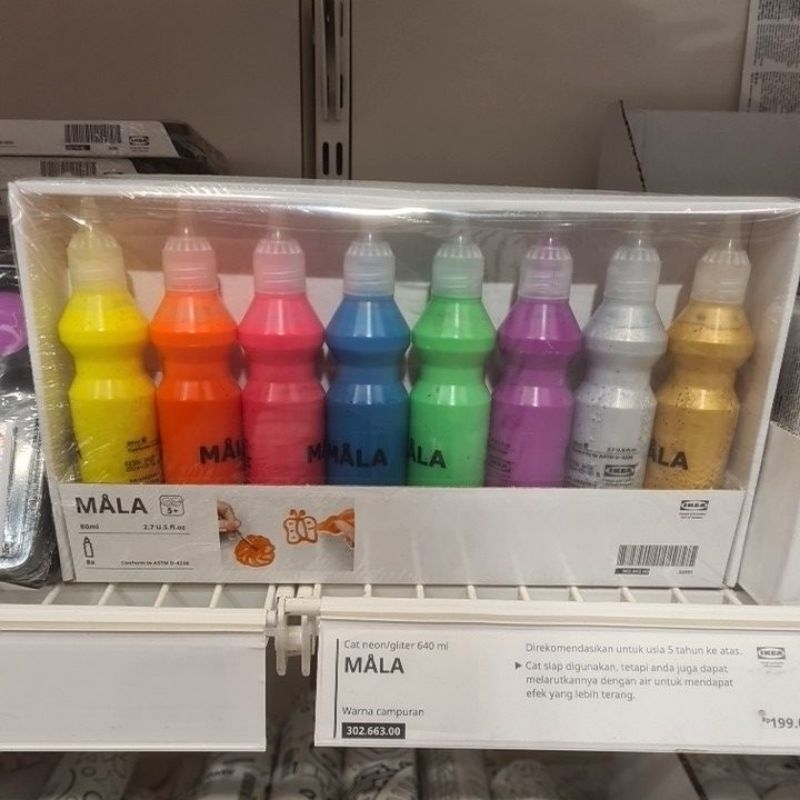 

MALA cat air ikea 640ml warna neon gliter