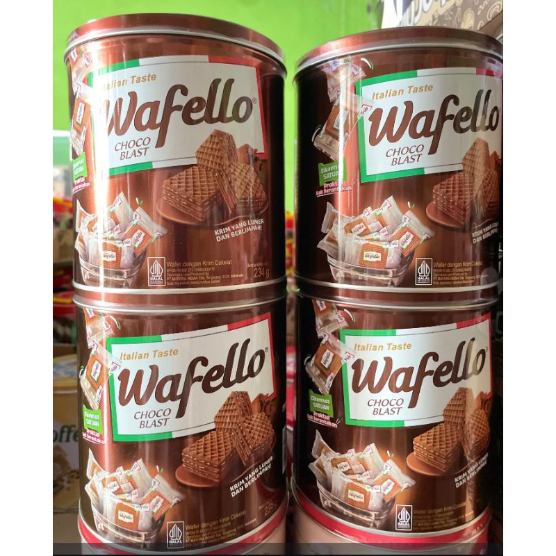 

Roma Wafello KALENG Choco 234gr Butter Caramel 228gr Wafer Lapis Krim Rasa Coklat / Karamel