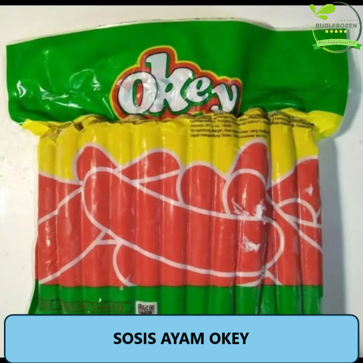 

SOSIS AYAM OKEY - SOSIS BAKAR JUMBO / SOSIS PANJANG OKEY / 1 KG & 500 GR