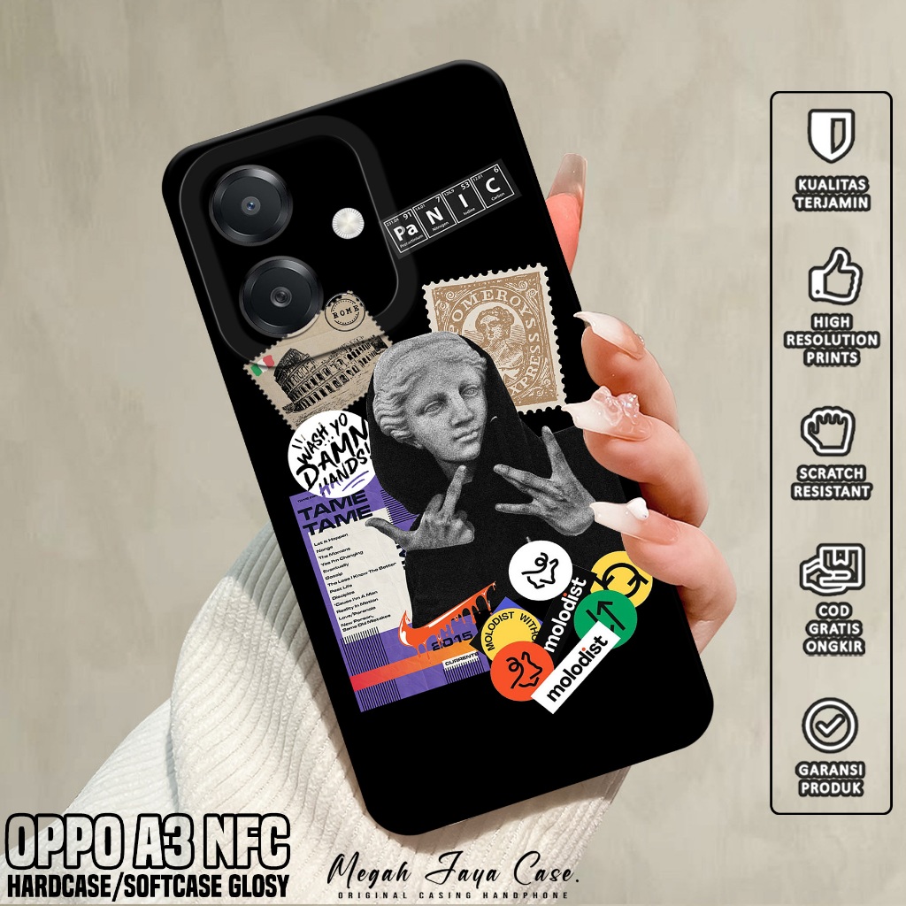 Case Hp OPPO A3 NFC - Casing OPPO A3 NFC Motif Estetik - Silikon OPPO A3 NFC - Softcase Hp OPPO A3 N