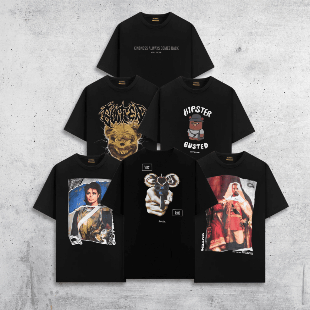 Guten Inc - "VOLUME 4" Kaos Pria Print T-Shirt Guten