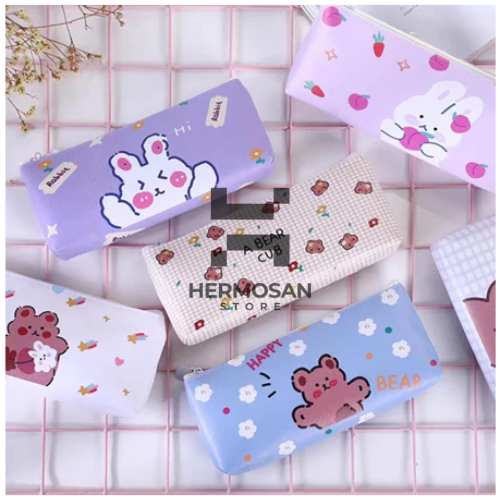 

Kotak Tas Tempat Pensil Pulpen Alat Tulis Lucu Pouch Simpan Peralatan Make Up Kosmetik Kecantikan