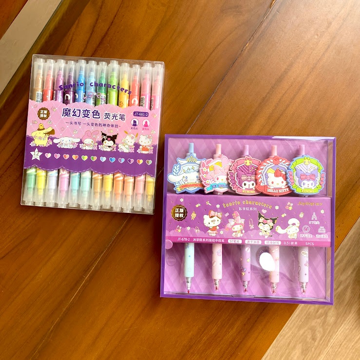 

Pulpen Set Alat Tulis Alat Mewarnai Stabilo Set Warna Warni Karakter Sanrio My Melody Cinnamorol Kuromi Gantungan Mascot Glitter Lucu Unik Hadiah Gift