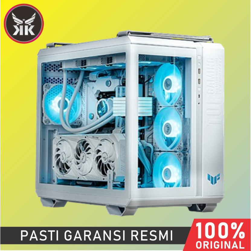 CASING KOMPUTER PC ASUS TUF GAMING GT502 WHITE DUAL CHAMBER CHASSIS