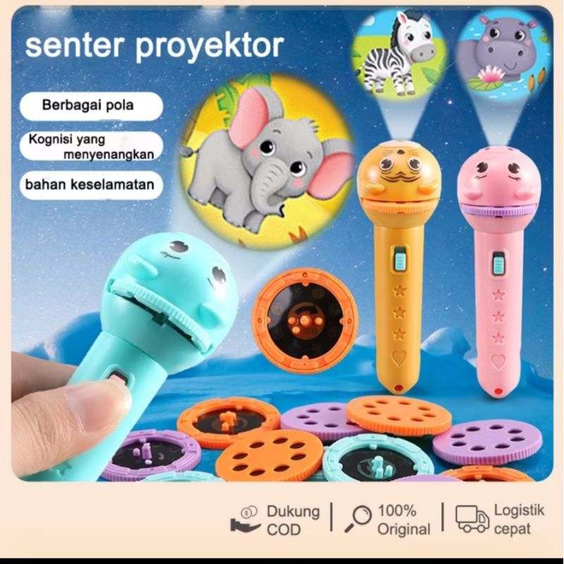 Senter Proyektor Mainan Edukasi Anak