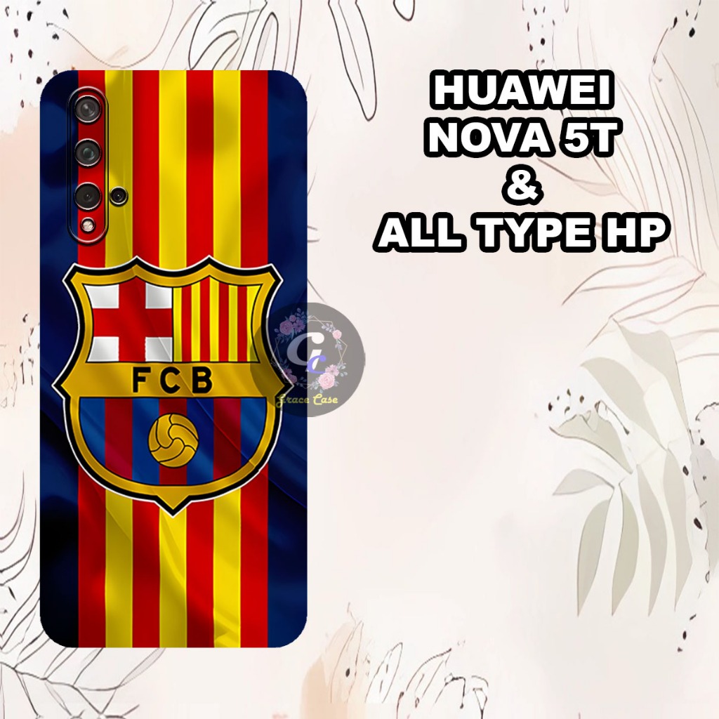 (GC34) Softcase karet Hp HUAWEI NOVA 5T Terbaru 2024 | Case Motif BOLA | Case  Hp  HUAWEI NOVA 5T   
