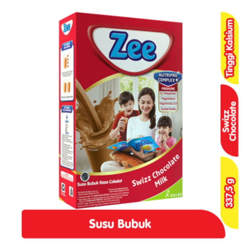 

Zee Nutripro Complex Susu Bubuk Rasa Swizz Cokelat 337.5 g