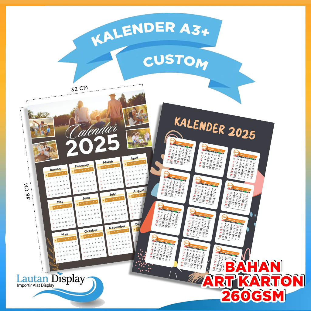 

Kalender 2025 Aesthetic, Kalender Dinding 2025, Kalender Custom, Calender Keluarga, Kalender Ecer / Grosir