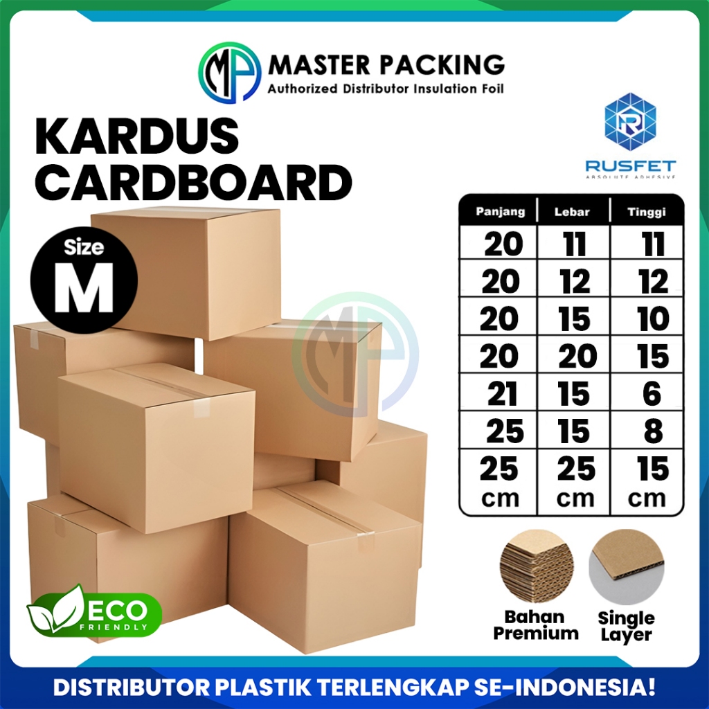 

Kardus Box Packing Dus Varian Ukuran Medium Karton Single Layer Coklat Polos Harga Ecer - Rusfet