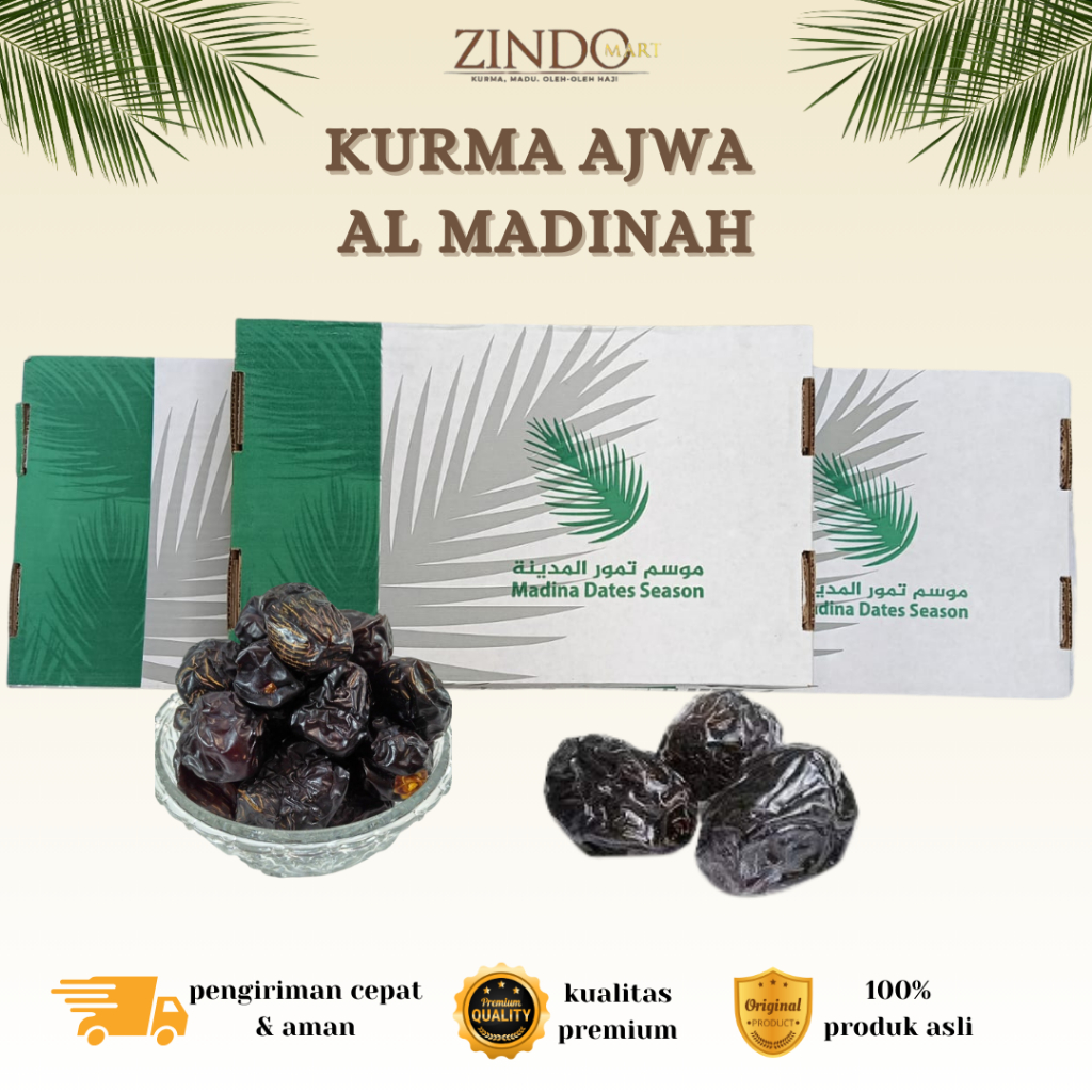 

KURMA AJWA 500GR GRADE A REPACK | KURMA NABI | KURMA AJWA MADINA DATES SEASON