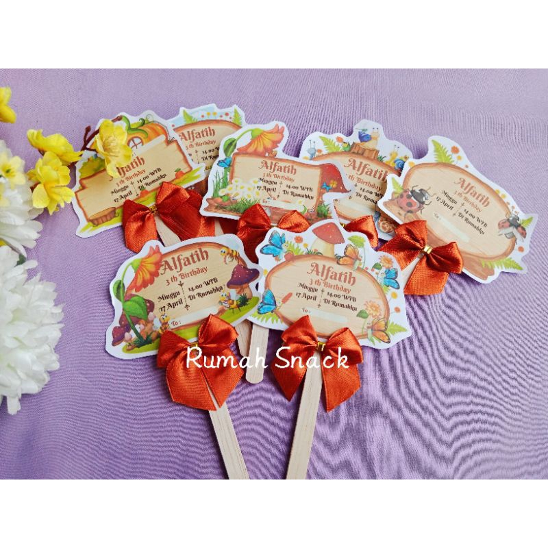 Undangan unik/undangan kekinian/undangan stik/undangan anak / undangan lucu