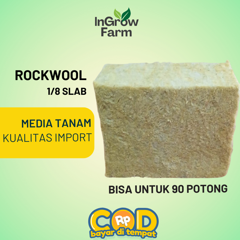 Media Semai Benih Rockwool Busa Tanaman Hidroponik Siap Pakai