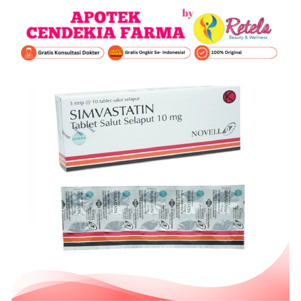 SIMVASTATIN 10MG 1 BOX 30 TABLET (NVL)