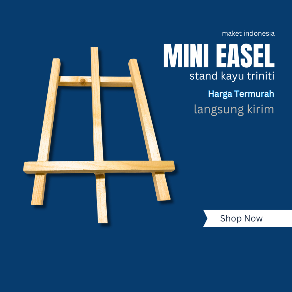 

Mini Easel untuk canvas ukuran 20x20 stand easel stand lukisan, sandaran lukisan