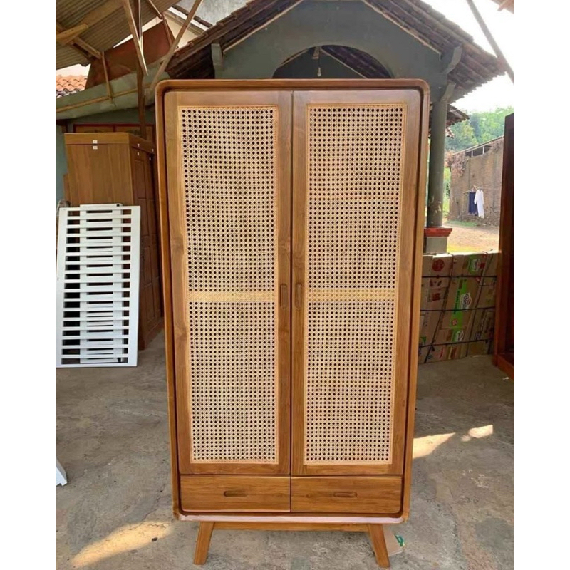 lemari pakain minimalis jati lemari pakaian retro 2 pintu jati lemari minimalis retro jati