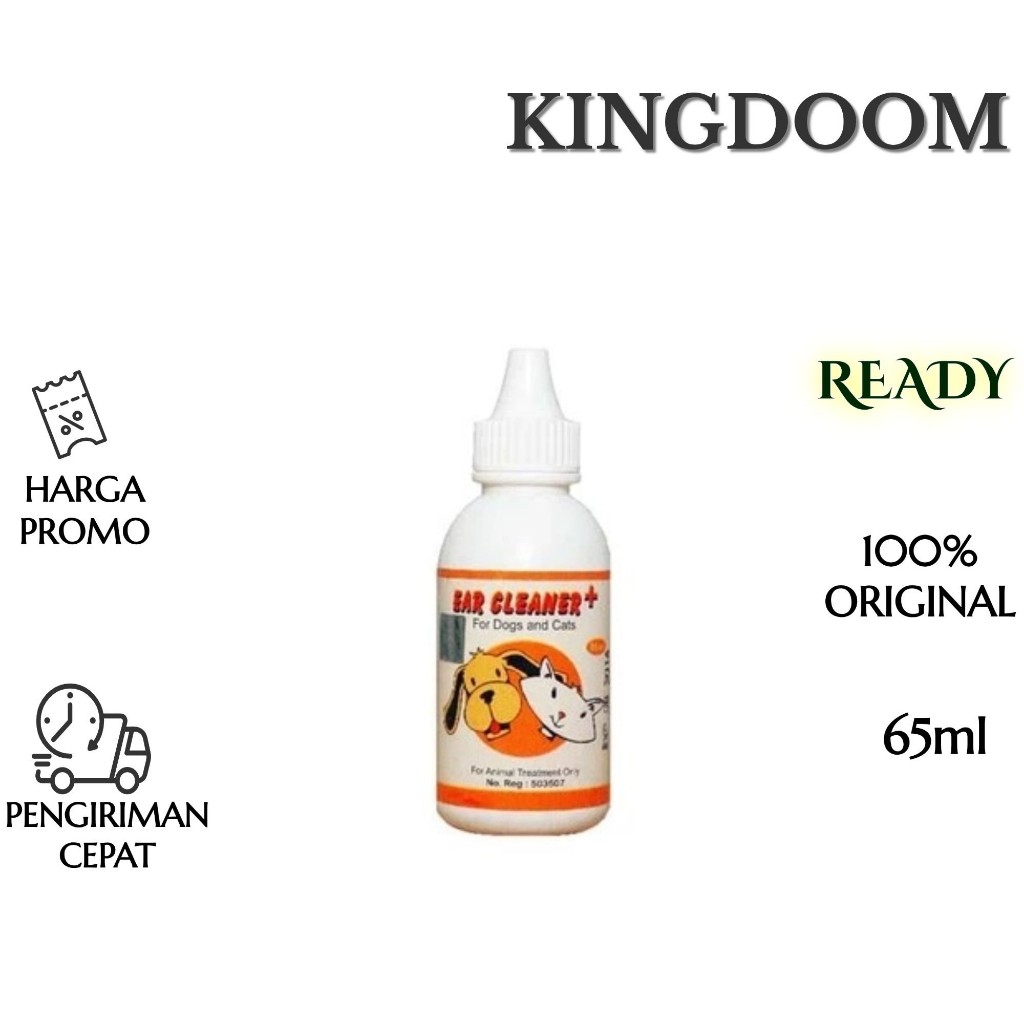 EAR CLEANER PLUS 65 ML RAID ALL - Obat Tetes Pembersih Kotoran Telinga Kucing Anjing - Pembersih Tel