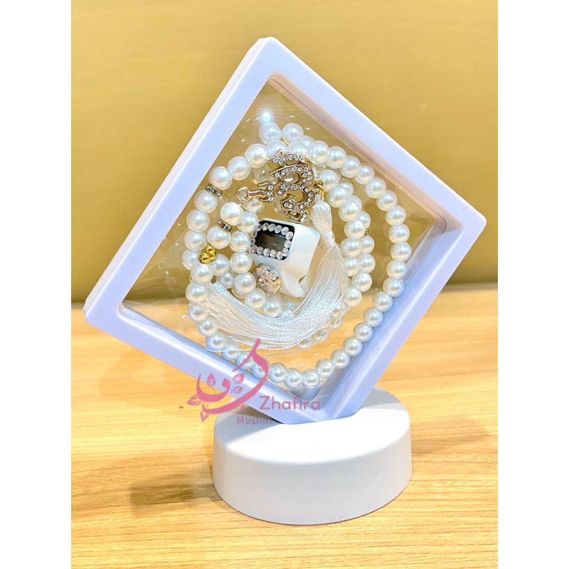 PAKET TASBIH DIGITAL CANTIK (Tasbih cincin + Tasbih mutiara 99 butir)