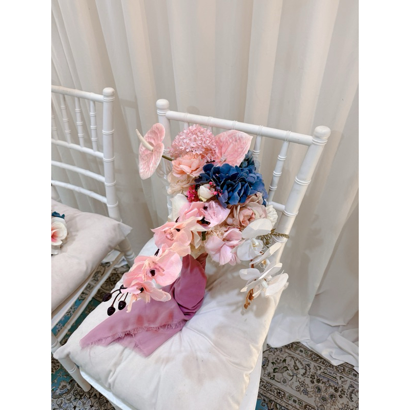 Bucket Bunga Wedding Anggrek Bouquet Bunga Lamaran Artificial flower Bouquet Wisuda Bucket Lamaran