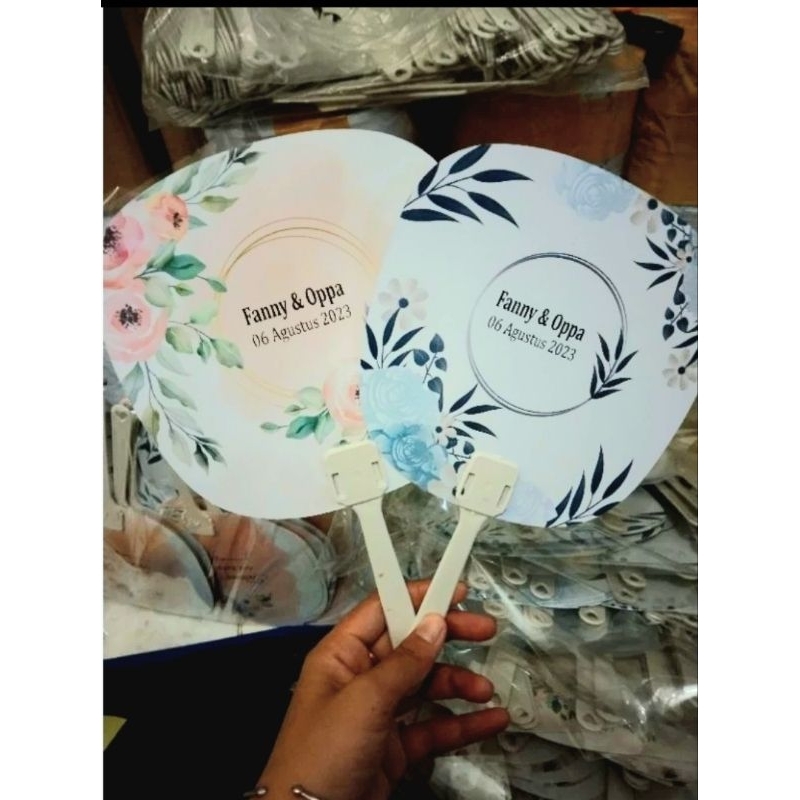 Souvenir Wedding Kipas Sovenir Pernikahan Custom Nama