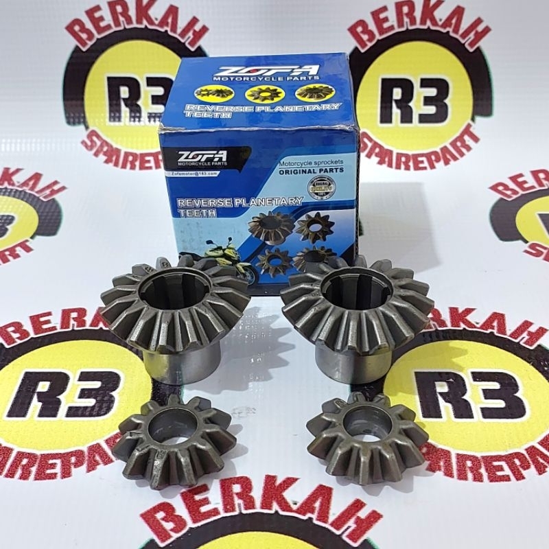 Planet gear gir gigi gardan belakang set Viar Kaisar 16:11 gear gir differential motor roda tiga -Se