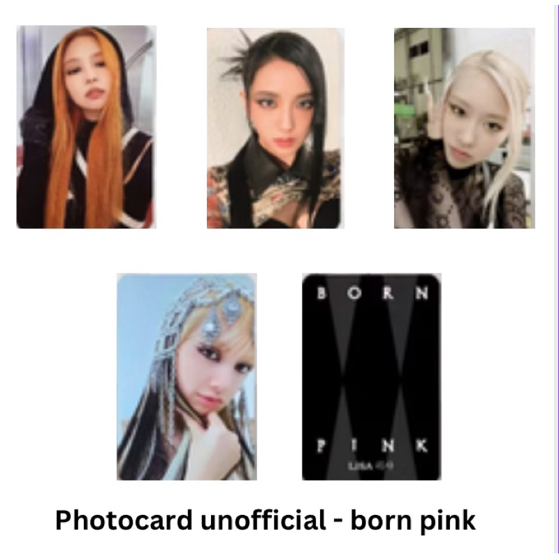 photocard blekpink born pink