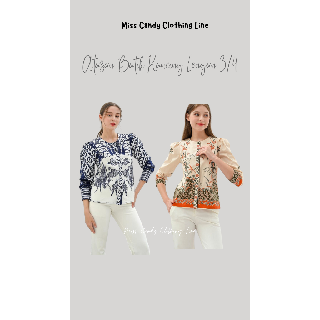 Atasan Batik Modern Wanita Kancing 331 UAS HT