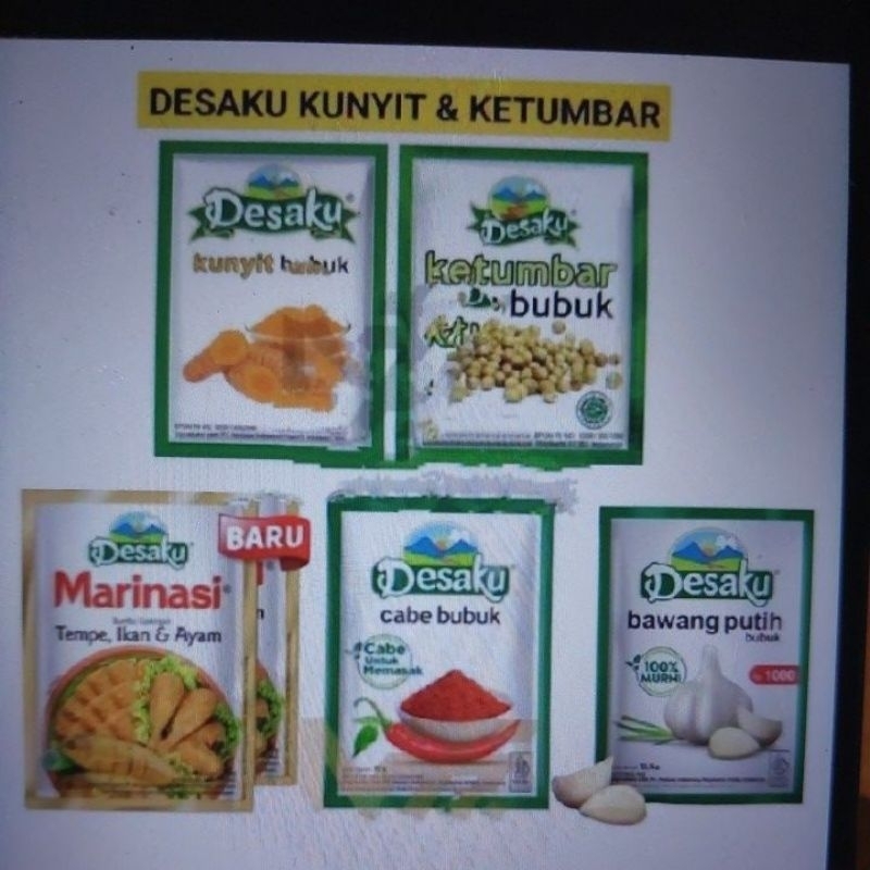 

Desaku Bumbu Instant ( Ketumbar, Maeinasi, Kunyit )