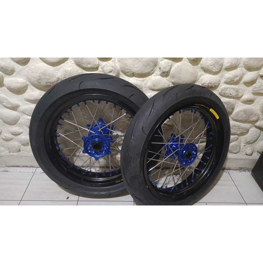Ban supermoto YZ125x YZ250x YZ250fx ban soft compound velg excel ruji stainles