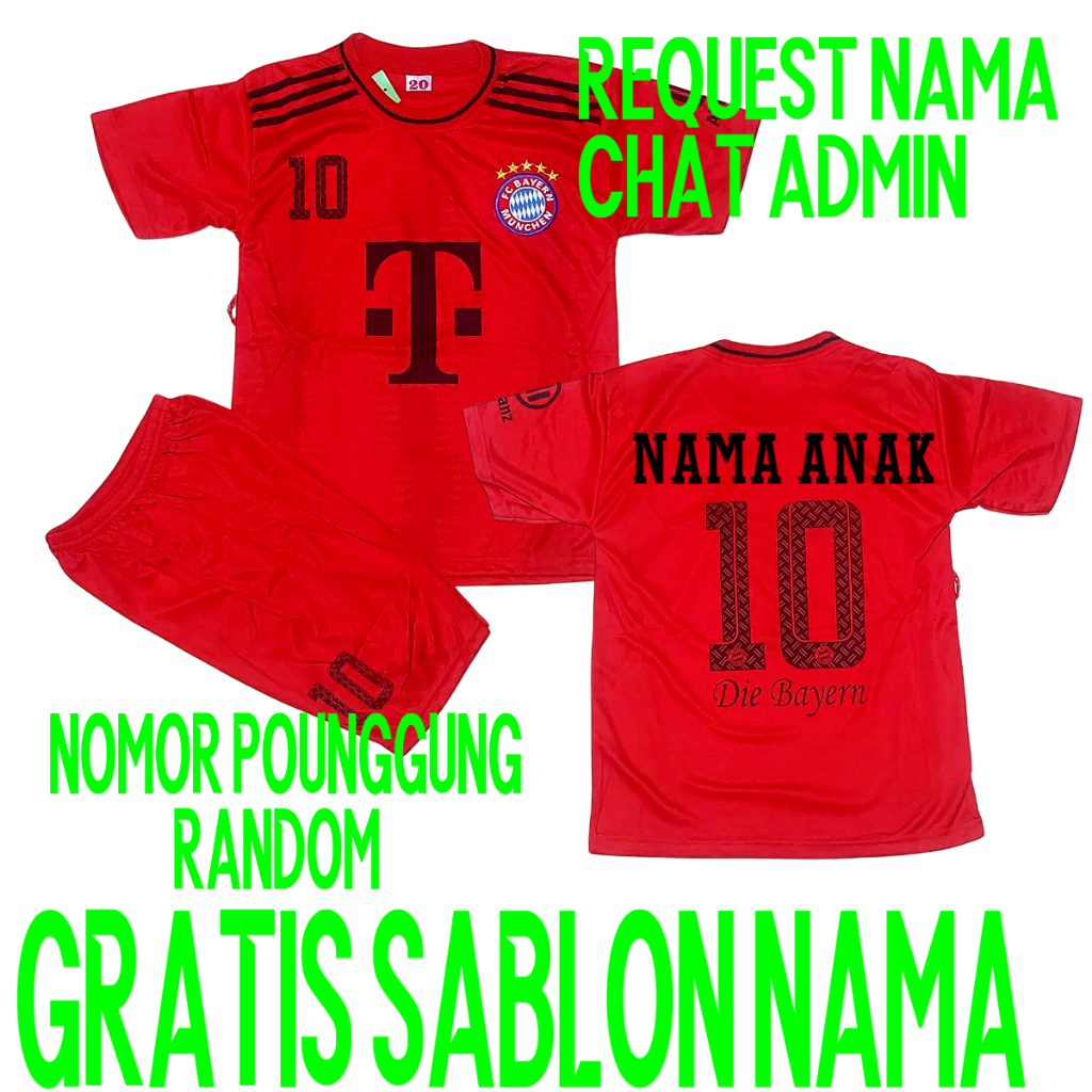 JERSEY BAJU BOLA ANAK BAYERN MUNCHEN USIA 5-13THN