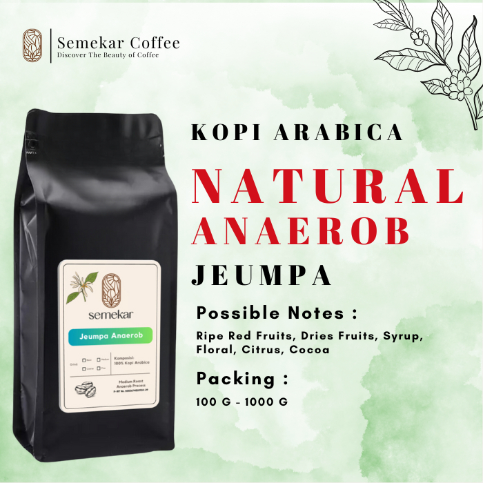 

Semekar Coffee - Kopi Arabica Jeumpa Natural Anaerob Proses Roasted Beans