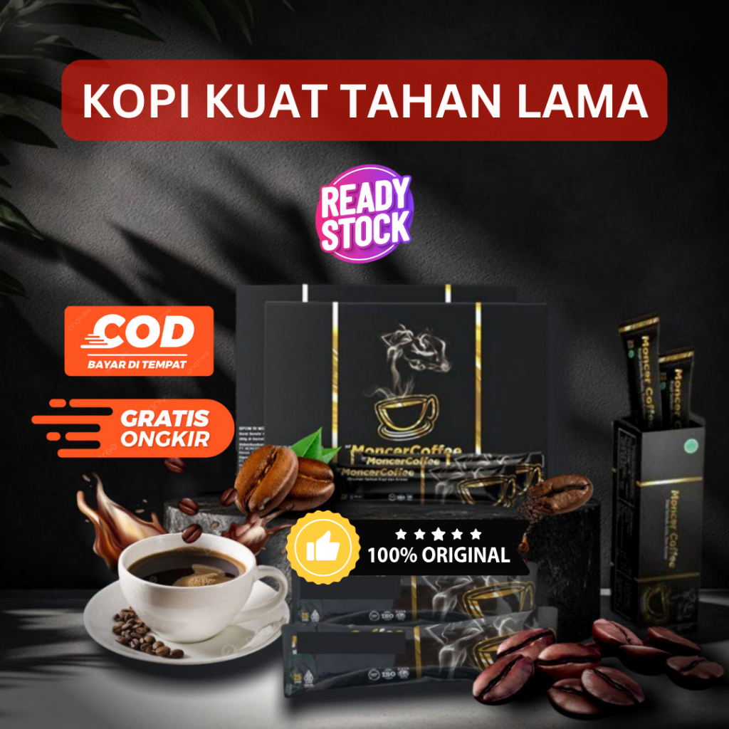 

CoffeeMooceerr Original Kopi Alami Stamina Tingkatkan Performa Pria Kuat Tahan Lama Aman BPOM