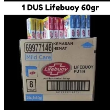 READY SABUN BATANG LIFEBUOY 60gr / 100gr 1DUS