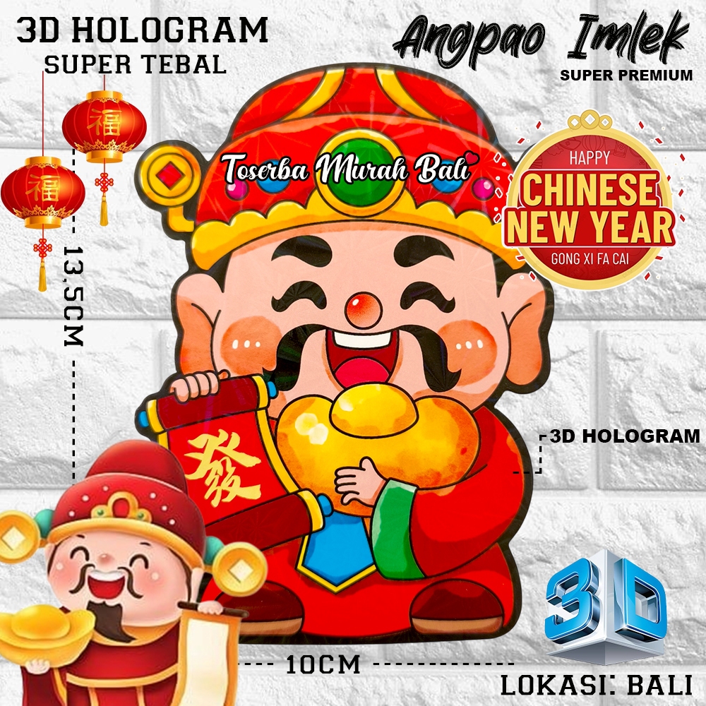 

KERTAS ANGPAO IMLEK CAI SHEN 4 SUPER PREMIUM - LUNAR YEAR