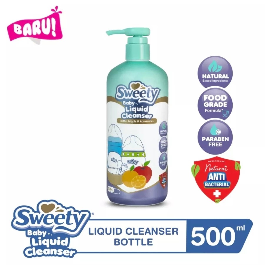 Sweety Baby Liquid Cleanser Bottle Sabun Cuci Botol Bayi - 500 ml/200ml
