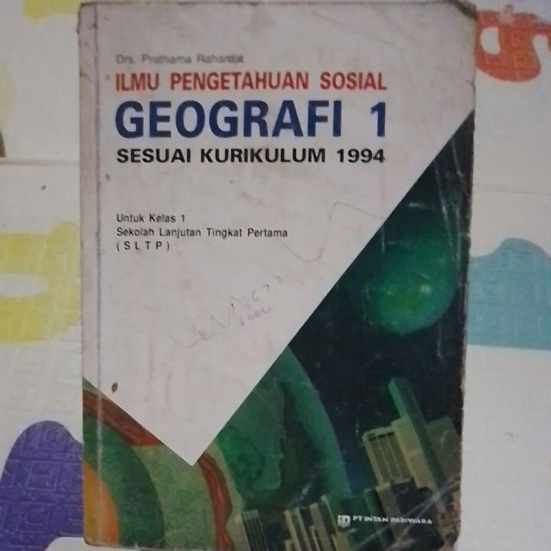Buku Ilmu Pengetahuan Sosial Geografi 1 Untuk Kelas 1 SLTP (Buku Jadul Original)