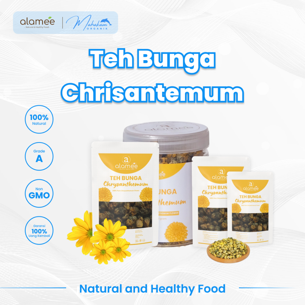 

ALAMEE Chrysanthemum Tea Teh Bunga Krisan Golden Chrysant Emas Crysanthemum Alami Organik