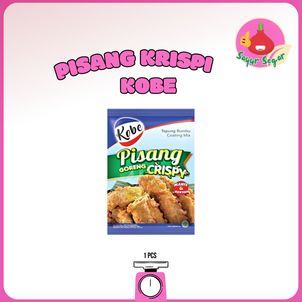 

Sayur Segar - Tepung Pisang Krispi Kobe 1 pcs / Crispy Flour