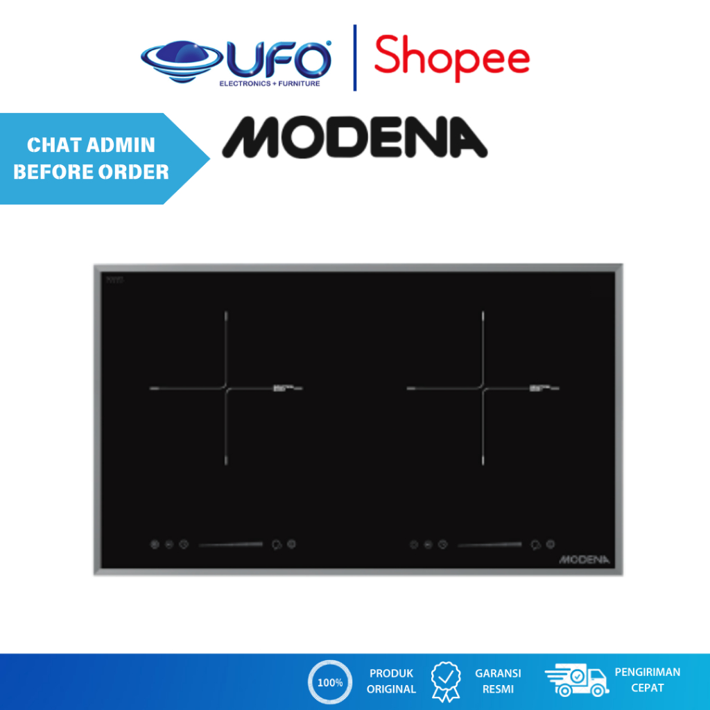 MODENA BI1725 KOMPOR INDUKSI TANAM 2 TUNGKU 70 CM
