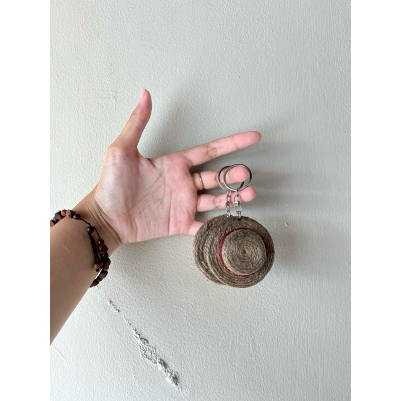 Mugiwara/ One Piece/ Luffy/ Gantungan Kunci Topi Jerami