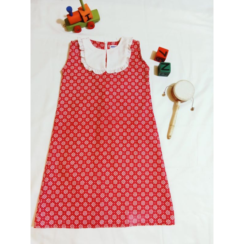 dres batik anak model simpel kekinian motif truntum