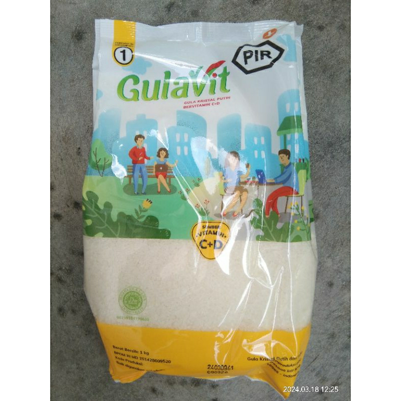 

Gulavit Gula kristal Putih 1 kg