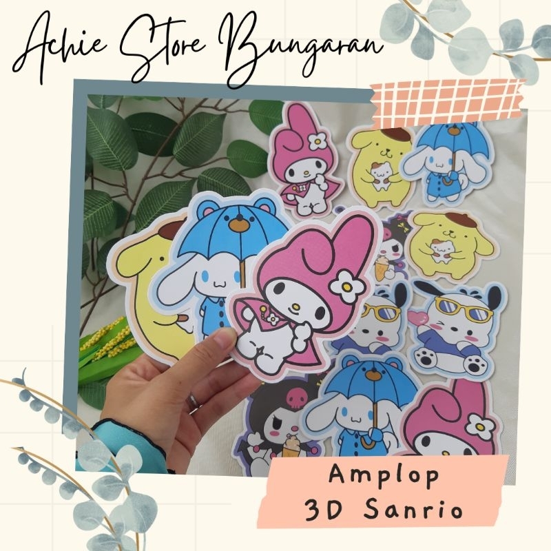 

1 lembar ~ Amplop Lebaran 3D SANRIO / Amplop THR Lebaran / Amplop THR Besar / Angpao Gemoy / Amplop Lebaran Lucu / Angpao Premium ++