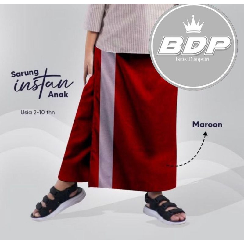 sarung celana anak usia SD sarung celana anak batik sarung celana anak instan