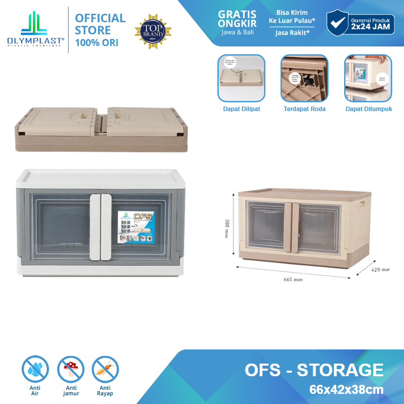 Olymplast OFS Folding Storage / Box Kotak Kontainer Penyimpanan Folding Serbaguna / Stacking